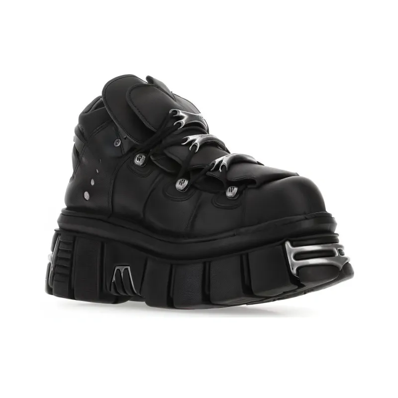 Vetements 75mm Platform Leather Sneakers-2