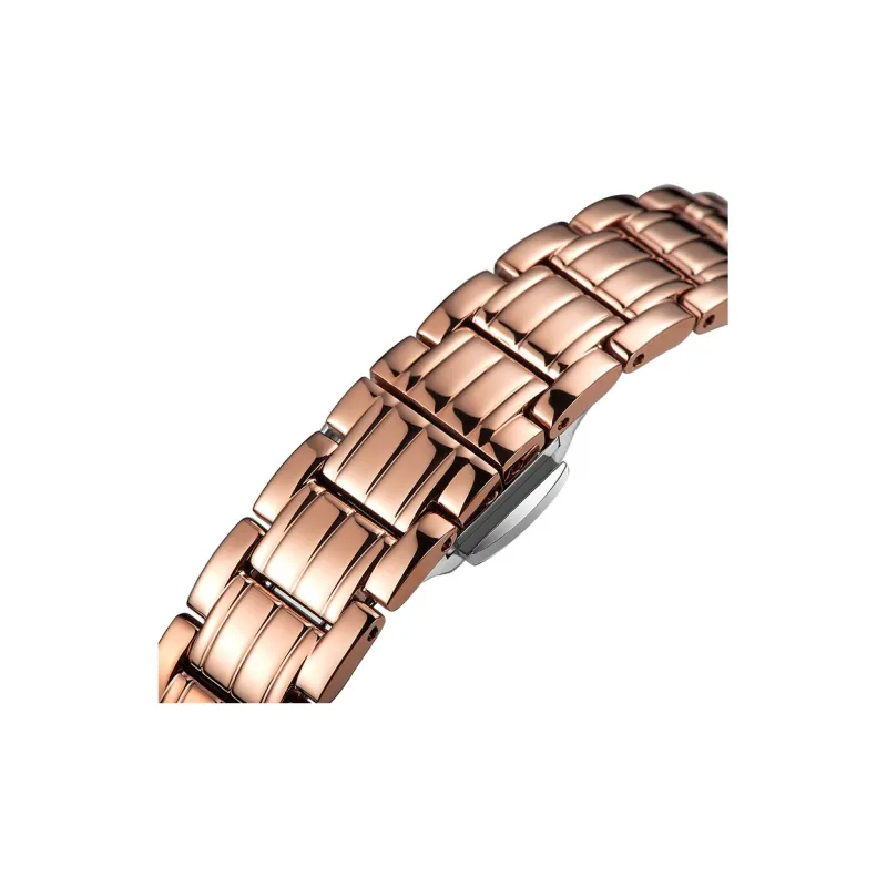 Beijing Double Swallow Mechanical Movement Stainless Steel Watchband Watch Women's Watch Black Dial-7