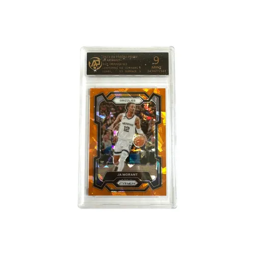 PANINI Morant Grizzlies Prizm Orange Crush Refractor Player Card 9 Point Player Card Graded Cards 1 Pc