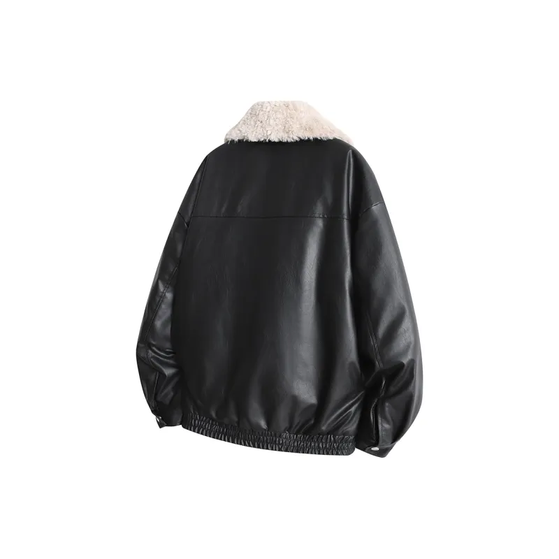 EOOVEN Leather Jackets Unisex-17