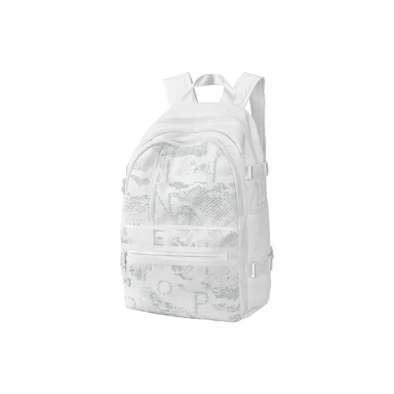 FINITE LOOP Recycled Polyester Backpack Regular Unisex White-12