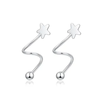 MCK S925 Silver Earrings Women's