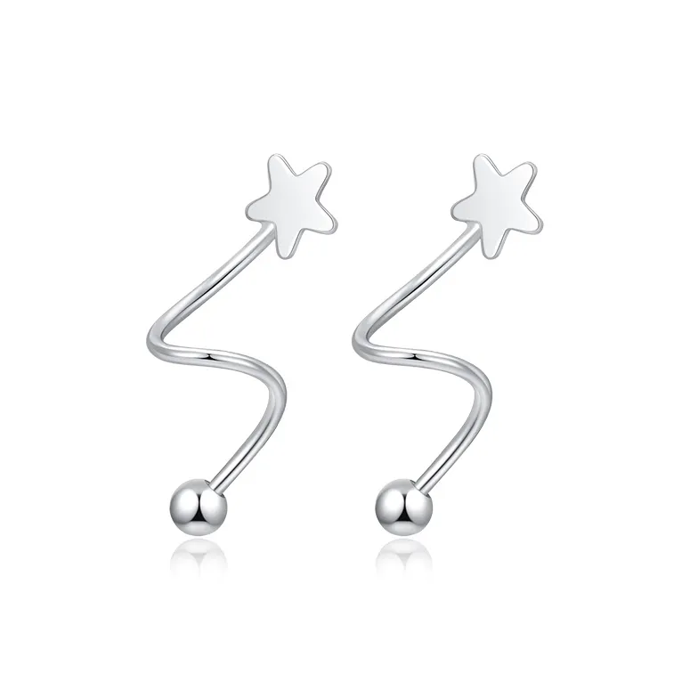 MCK S925 Silver Earrings Women's-0