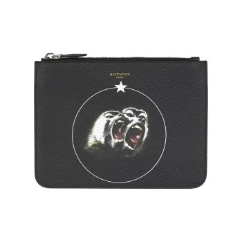 Givenchy PU Polyurethane Clutch Men's Black