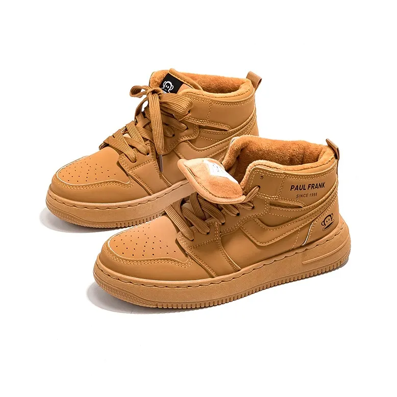 PAUL FRANK High Top Skateboard Shoes Unisex Rusty Red-31