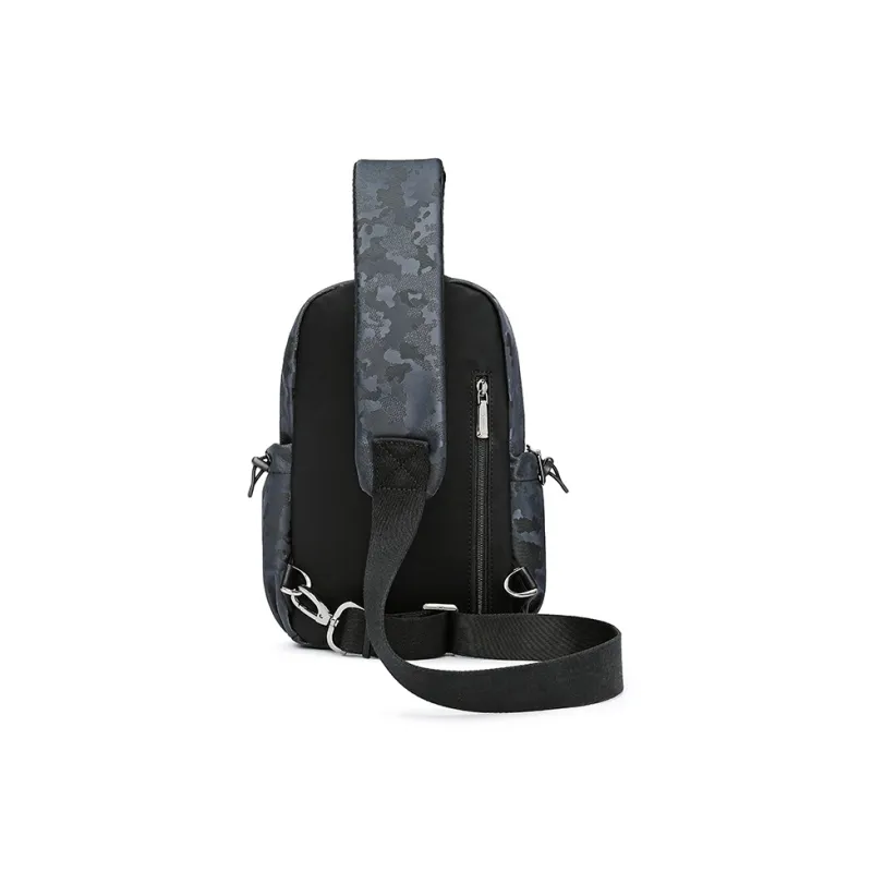 GOLDLION Polyester One Shoulder Crossbody Sling Bags Medium Size Men's Dark Blue-2