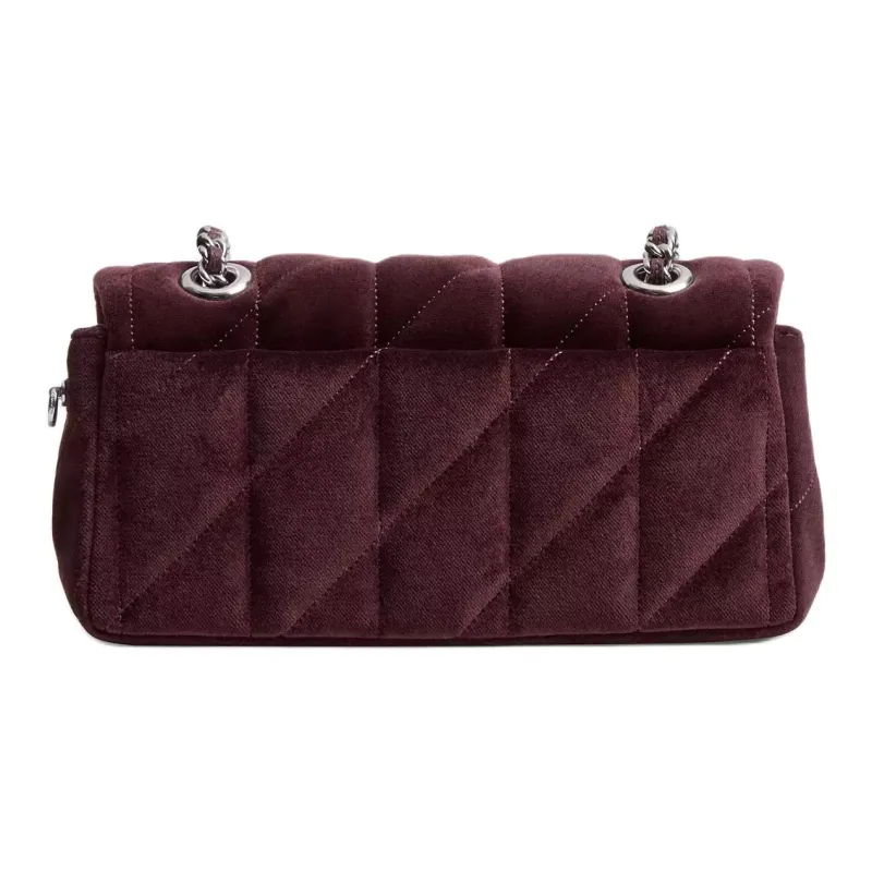 COACH Velvet Shoulder Bag Small Size Women's Melon Red-2