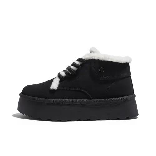 RENBEN Warm Wear Resistant Slip Resistant High Top Snow Boots Women's