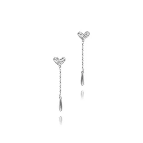 CUOOYINO 925 Silver Needles Earrings Women's Silver