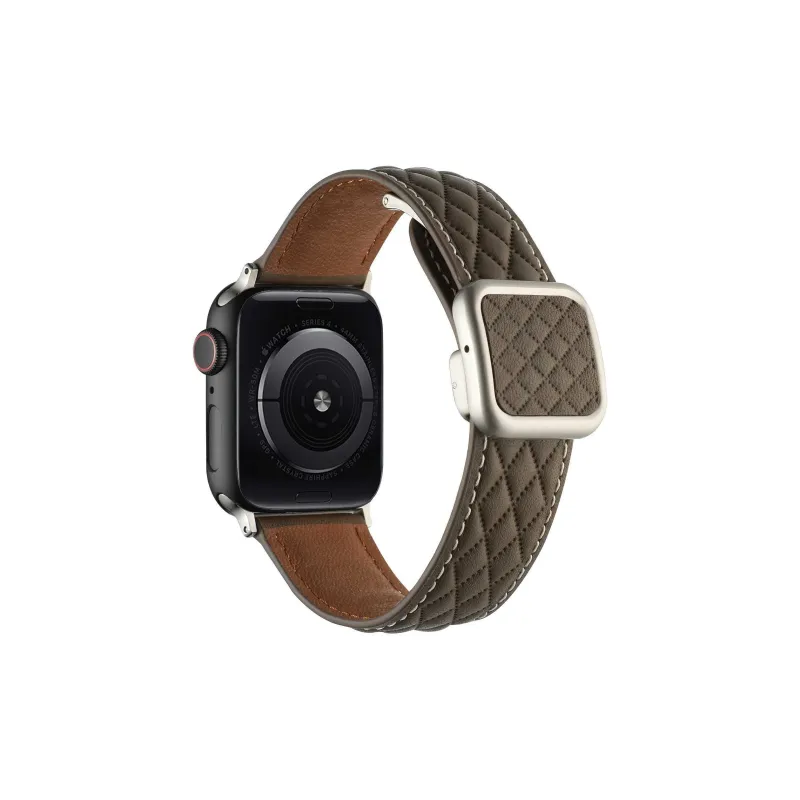 LOVINGCOOL Watch Bands Apple Compatibility Genuine Leather Material-5