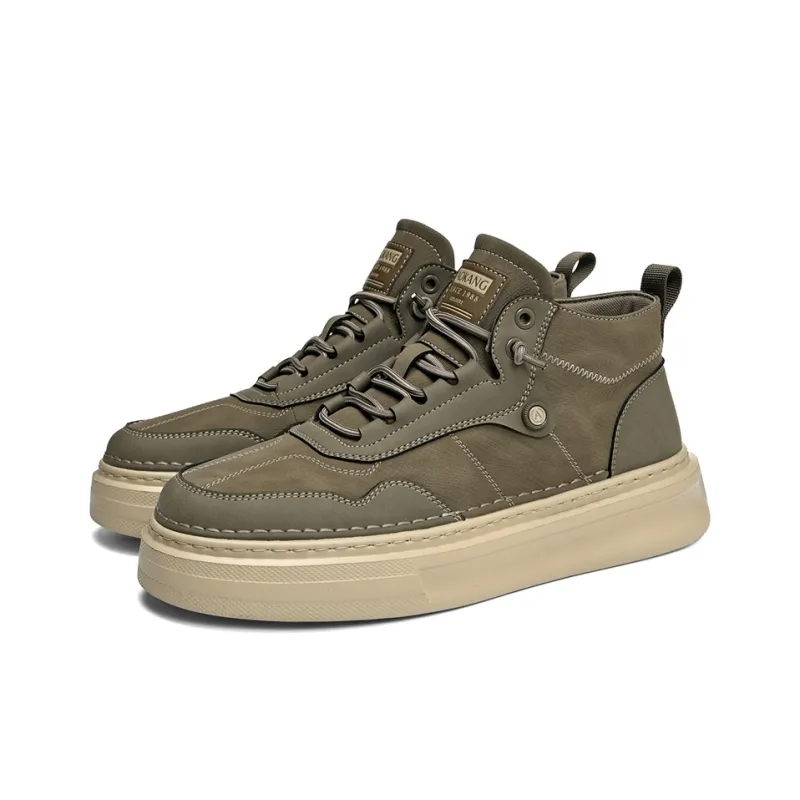 AOKANG Air Force One Series Anti Slip Wear Resistant Mid Top Skateboard Shoes Men's Exclusive Box-1