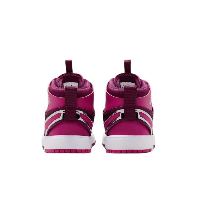 Jordan 1 Anti Slip Wear Resistant Mid Top Kids' Skateboarding Shoes Purple Children Aged 3 7 Years Old-4