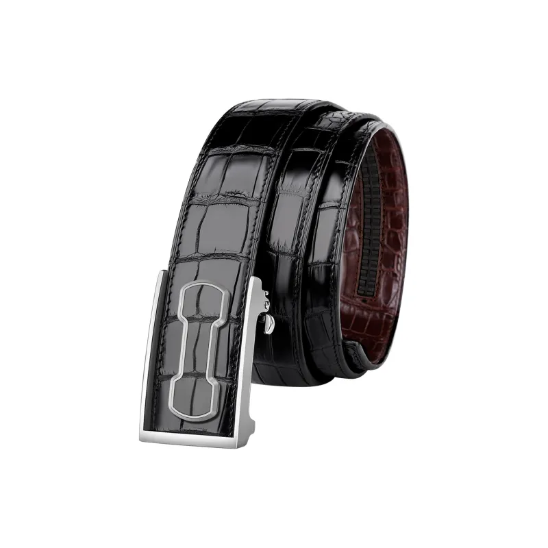 CATELLES Double Sided Crocodile Leather Leather Belts Men's 3.5cm/3.8cm-1