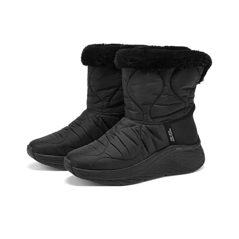 Skechers Slip Ins Warm And Wear Resistant Crew Snow Boots Women's Black-2