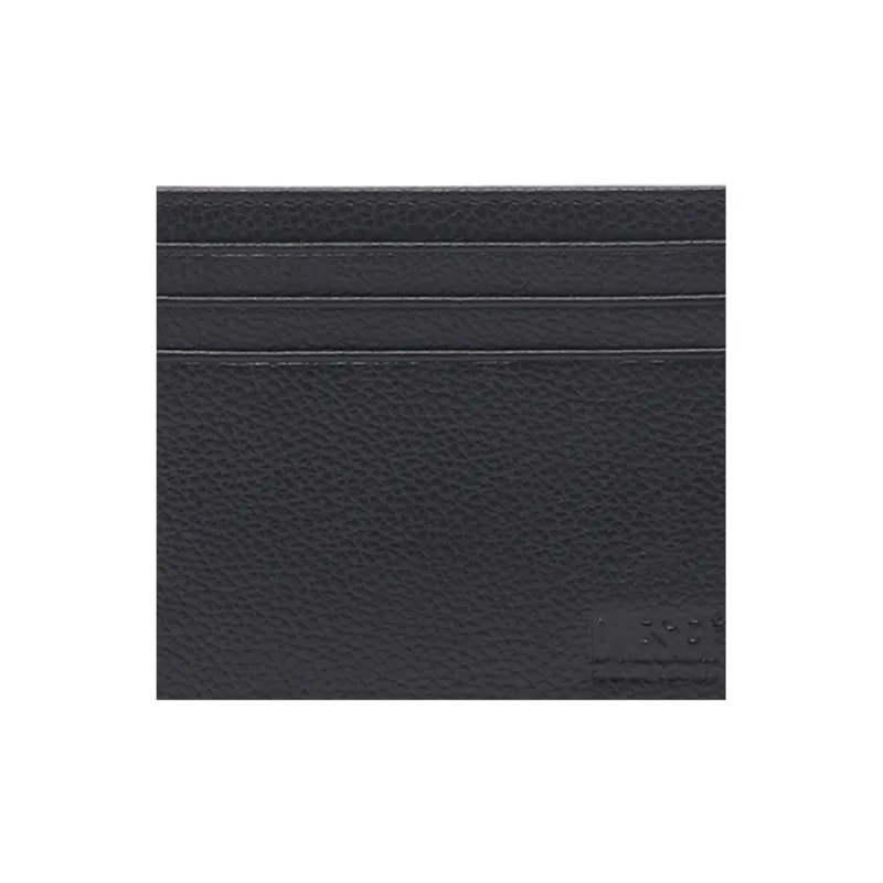 DIESEL Cow Leather Card Holder Men's Black-4