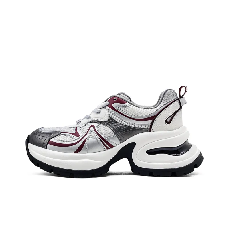KMD Breathable Height Increasing Low-Top Chunky Sneakers Women's-5