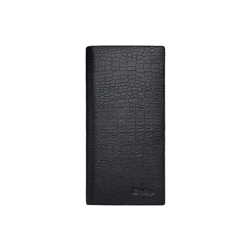 GOLDLION Sheepskin Wallet Regular Men's Black-0