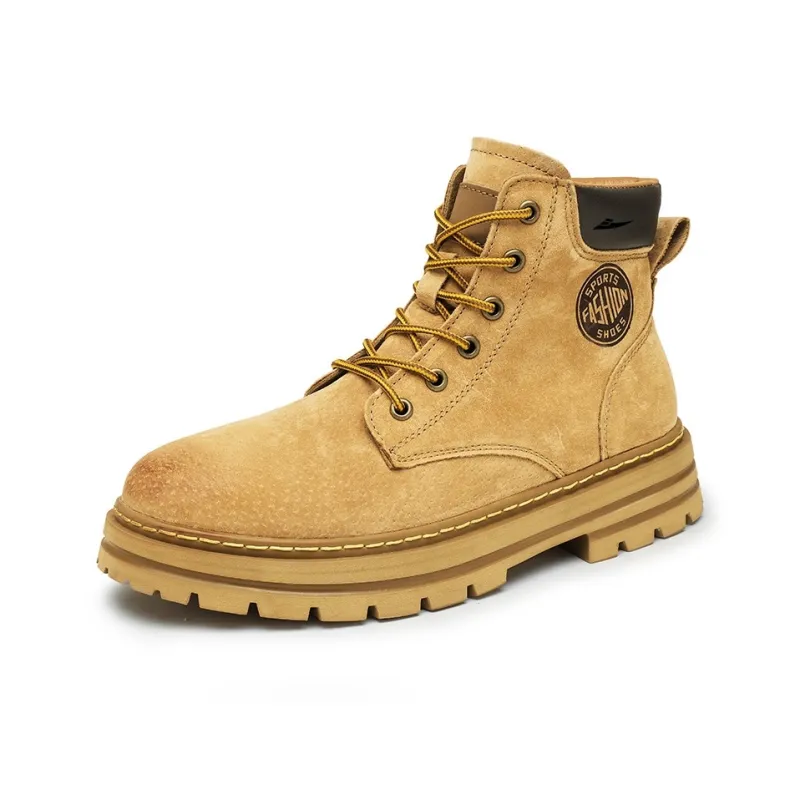 Kuding Martin Boots Unisex Gold, Khaki-8