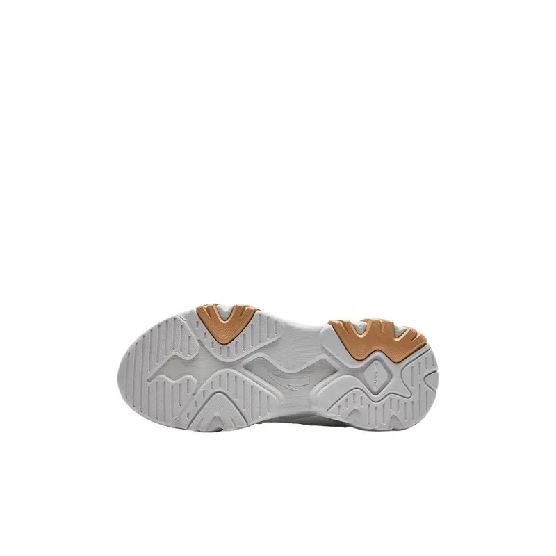 Antakids Anti Slip Wear Resistant Low Top Kids Lifestyle Shoes Ivory White/Light Brown Teenagers-3