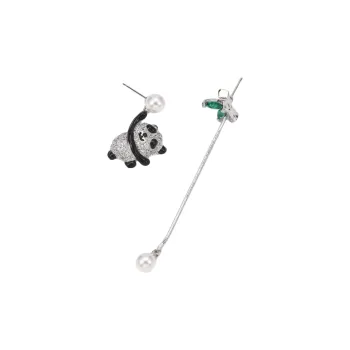 Vegetarian S925 Silver Stud Earrings Women's