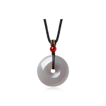 BYTHERE Hetian Jade Necklaces Smoky Purple Unisex