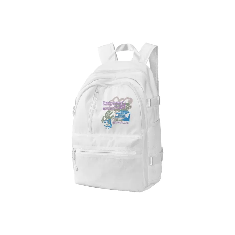 FINITE LOOP Recycled Material Backpack Regular Unisex White-7