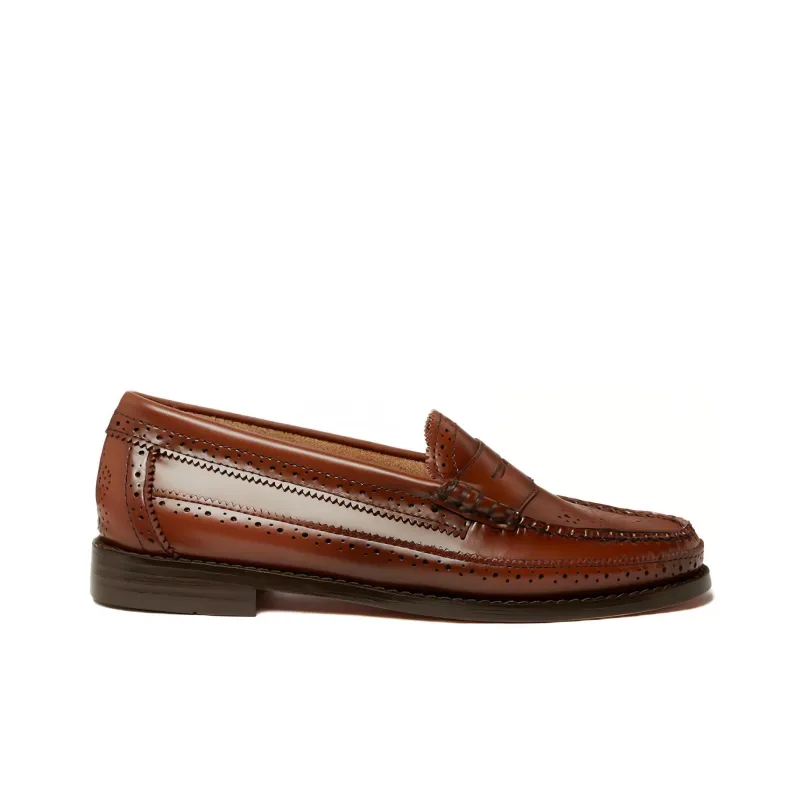 G.H. Bass & Co. Weejuns Brogue Loafers Women's Brown-1