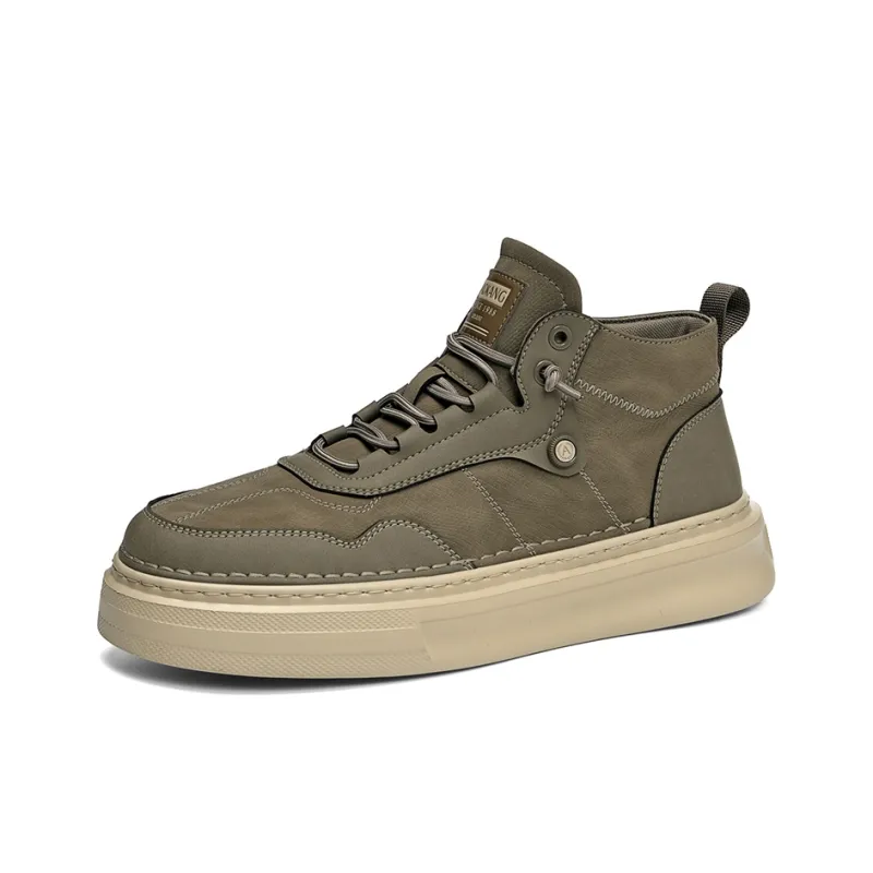 AOKANG Air Force One Series Anti Slip Wear Resistant Mid Top Skateboard Shoes Men's Exclusive Box-0