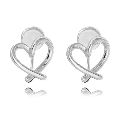 Muyan Alloy Cut Out Heart Stud Earrings Women's