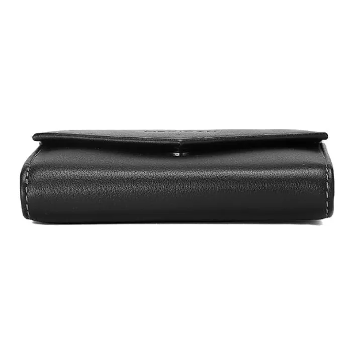 MEXICAN Cow Leather Card Holder Regular Unisex Black-4
