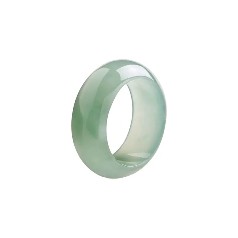 Cuizu Glutinous Jade Jadeite Rings Unisex-0
