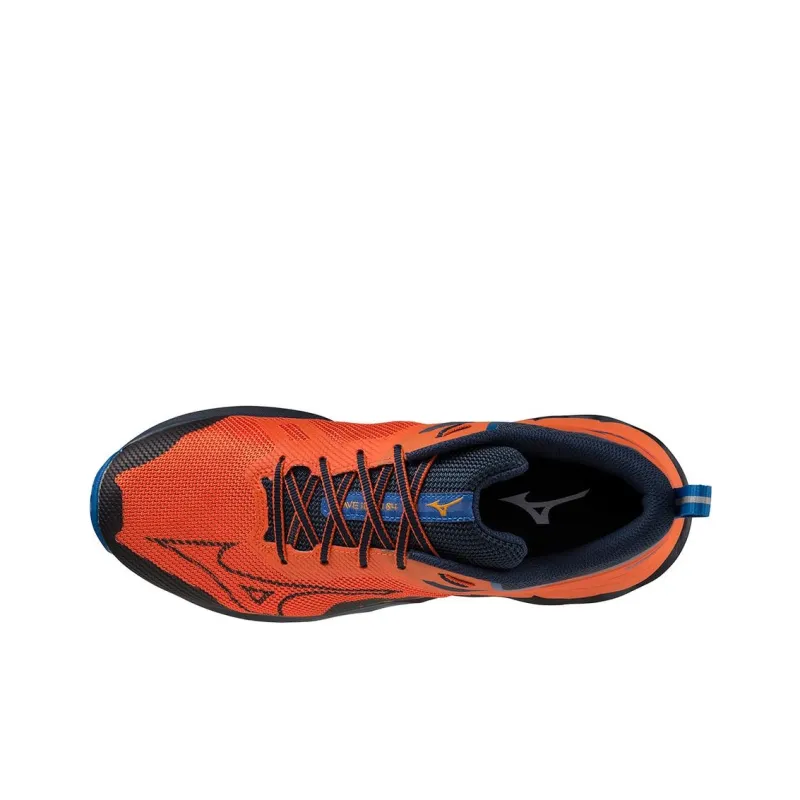 Mizuno WAVE IBUKI 4 Anti-Slip Wear-Resistant Low-Top Trail Running Running Shoes Men's Red Black-2