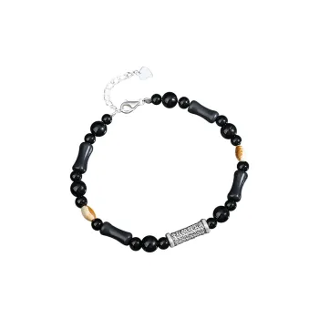 QIANCHANG Obsidian Bracelets Men's