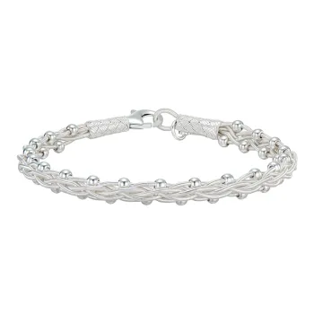 LUCKYMOJO 990 Silver Bracelets Unisex