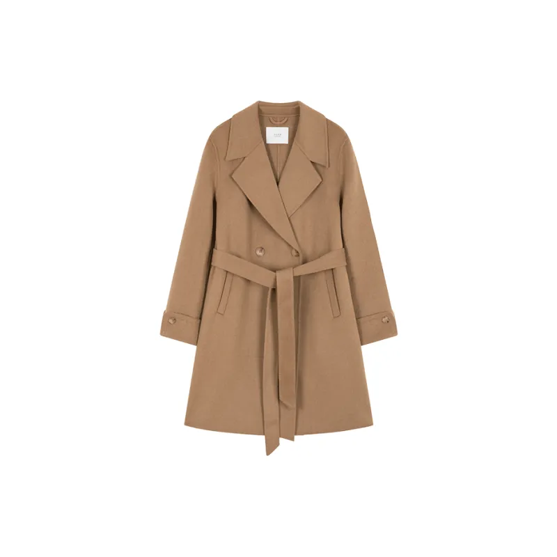 Mo Han Yi Mei Coat Women's Classic Camel-0