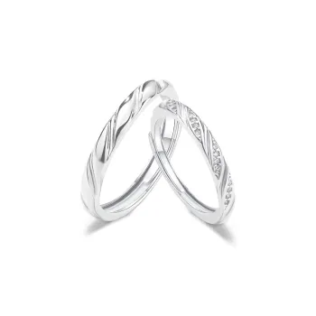 FORCHI Sterling Silver Rings Unisex Birthday And Anniversary Gift