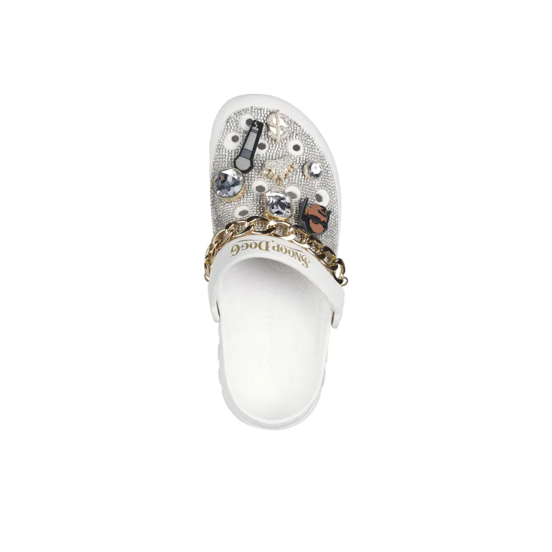 Snoop Dogg x Skechers ARCH FIT FOOTSTEPS Clogs Women's White-3