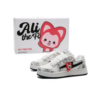 ALI THE FOX Anti Slip Wear Resistant Lightweight Breathable Low Top Skateboard Shoes Unisex