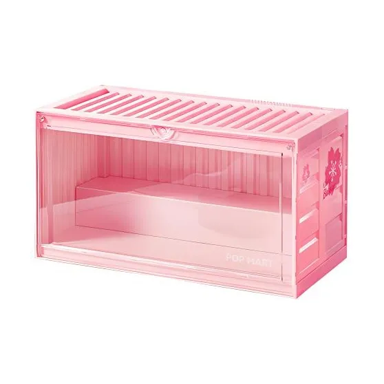 POP MART Bubble Mate IP Cherry Blossom Tipsy Collection Container Luminous Display Case Model Accessories-0
