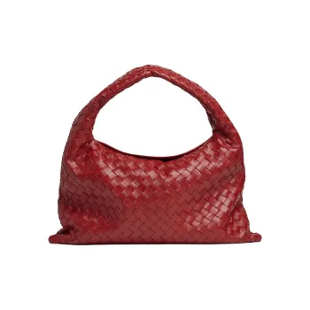 Bottega Veneta Calfskin Handbag, Shoulder Bag Trumpets Women's Rosewood