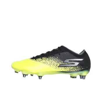 Skechers RAZOR - 1.5 ELITE Anti-Slip Wear-Resistant Soccer Shoes Unisex Yellow Black