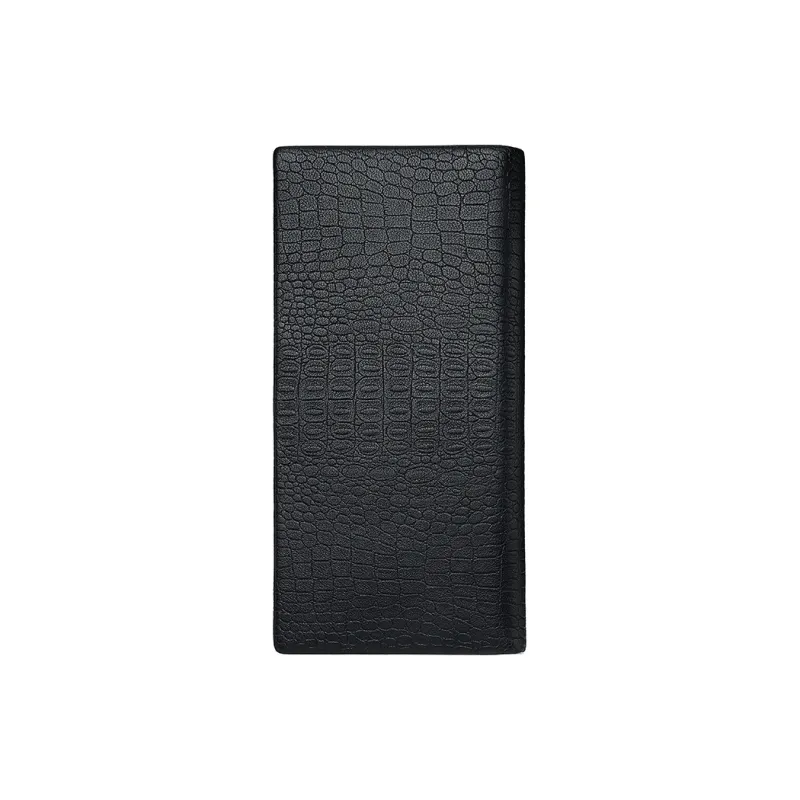GOLDLION Sheepskin Wallet Regular Men's Black-1