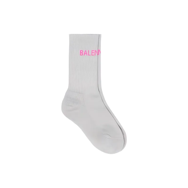 Balenciaga SS23 Knee-High Socks Regular Fit Women's 1 Pack Gray-1