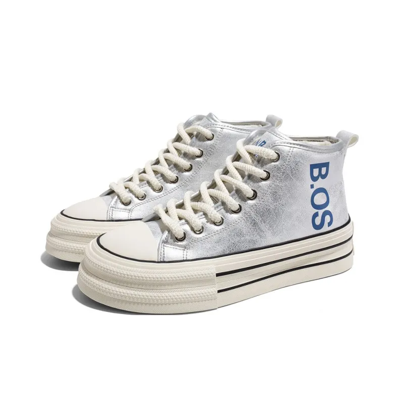 RENBEN Anti-Slip And Wear-Resistant Warm High-Top Canvas Shoes Women's-7