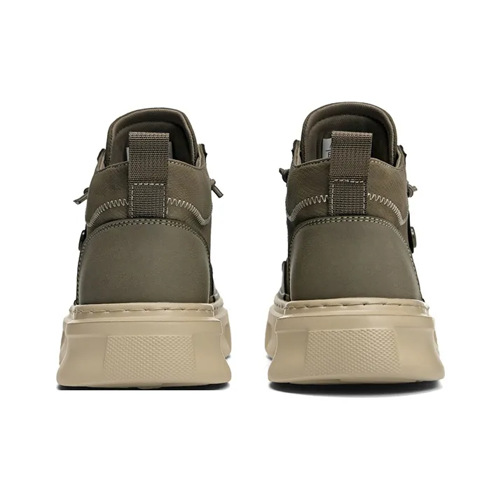 AOKANG Air Force One Series Anti Slip Wear Resistant Mid Top Skateboard Shoes Men's Exclusive Box-3