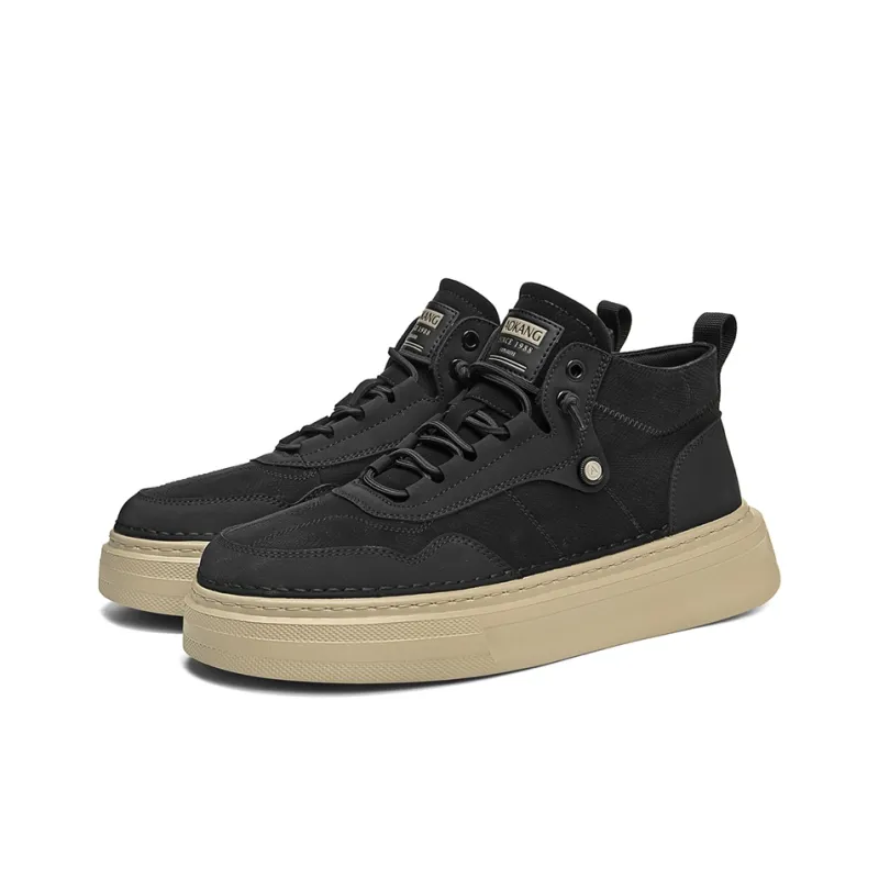 AOKANG Air Force One Series Anti Slip Wear Resistant Mid Top Skateboard Shoes Men's Exclusive Box-7