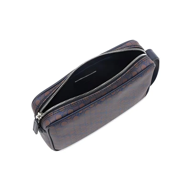 FERRAGAMO PVC Clutch Men's Blue-4