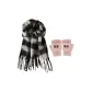 Black Beige+Pink Glove
