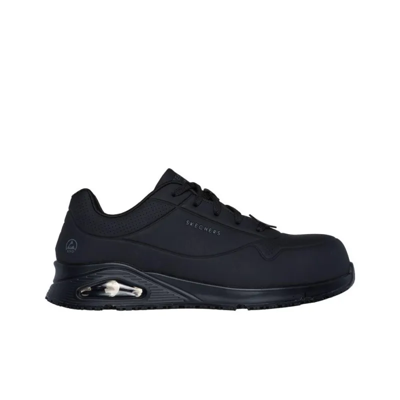 Skechers Work Anti-Slip Wear-Resistant Low-Top Casual Shoes Men's Black-1
