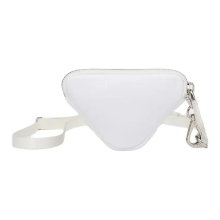 PRADA Recycled Nylon Coin Purse Men's White-1